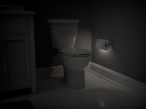 Delta® Toilet Paper Holder with Nightlight